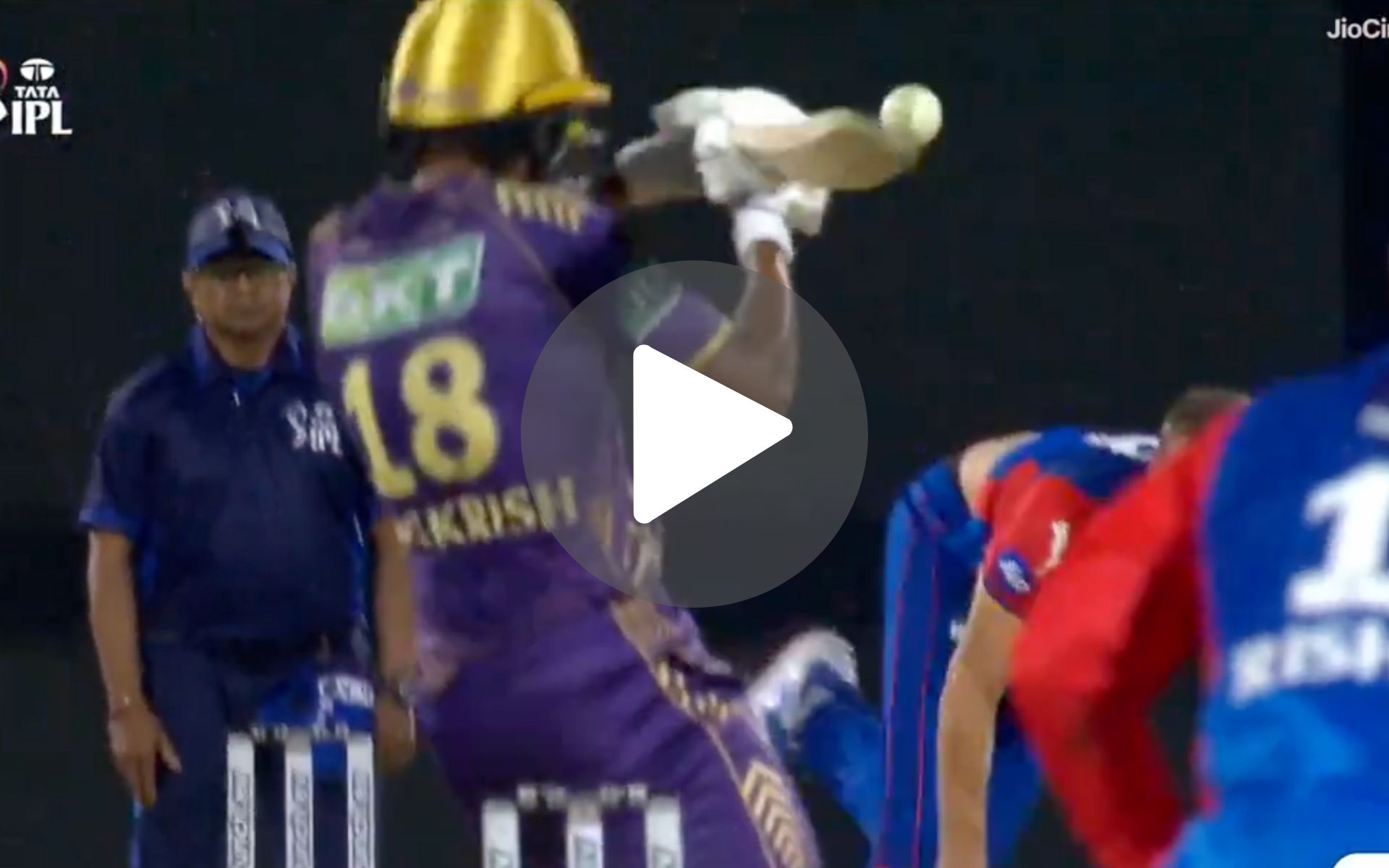 [Watch] Raghuvanshi Fails To Depict SKY's Upper Cut; Nortje Traps KKR Batter After 50